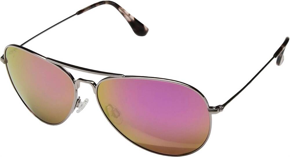 NEW MAUI JIM women's mavericks sunglasses in rose gold maui sunrise